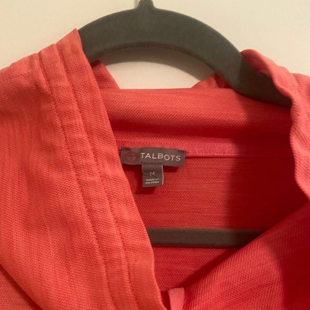 Talbots Coral Top